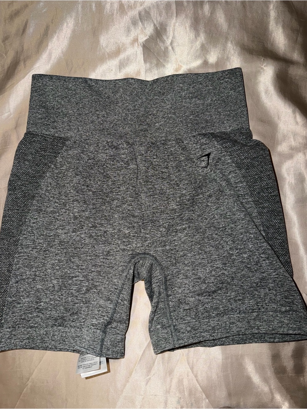 Gymshark Women's High-Waist Gray Seamless Bike Shorts
